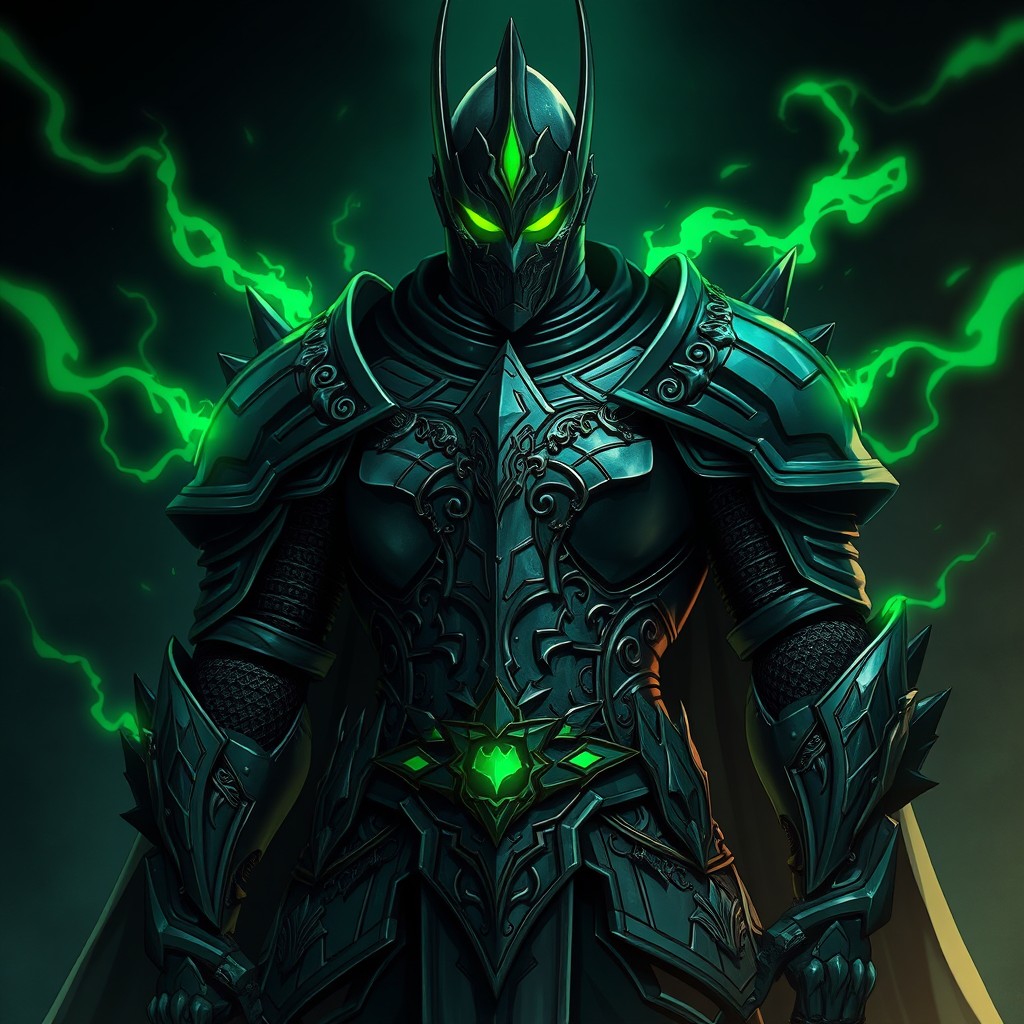 Gothic Dark Fantasy Knight in Intricate Armor | Idyllic AI Art