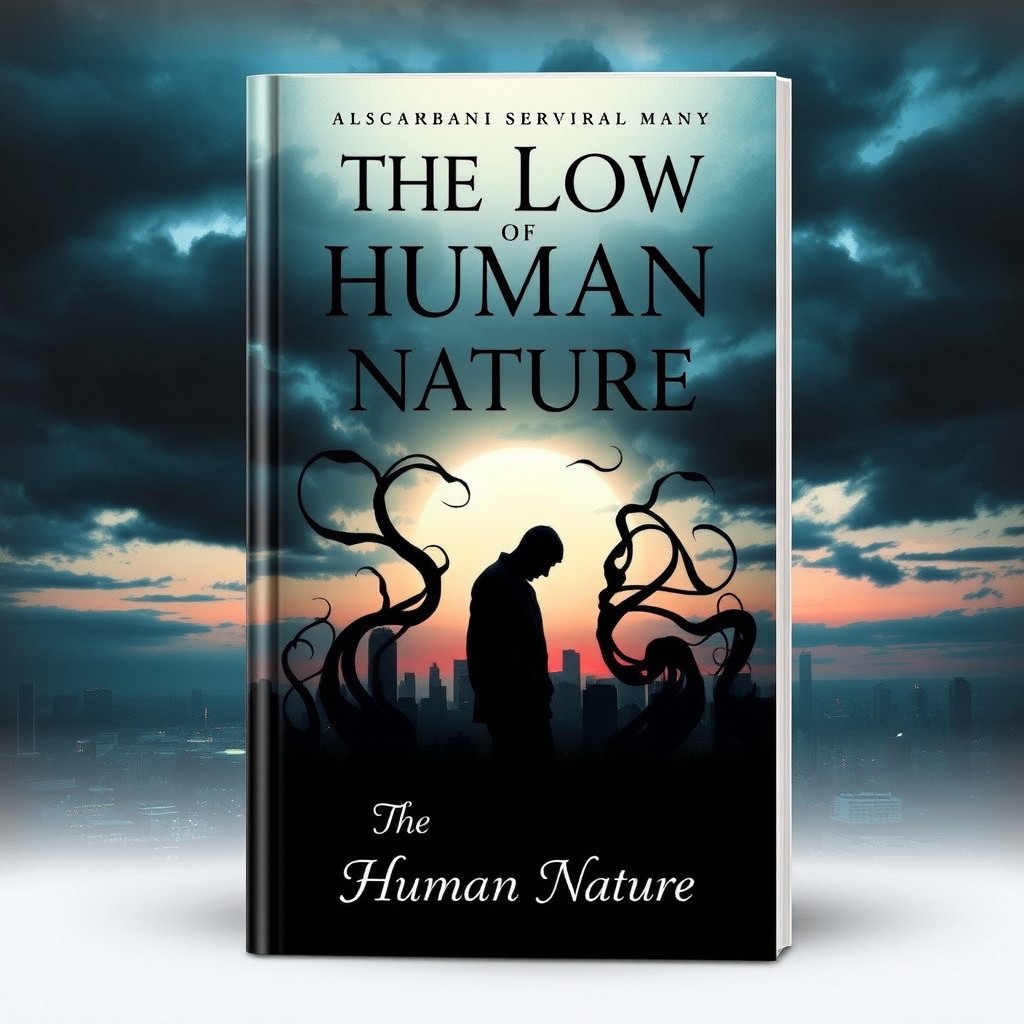 An imaginative book cover for 'The Low of Human Nature'