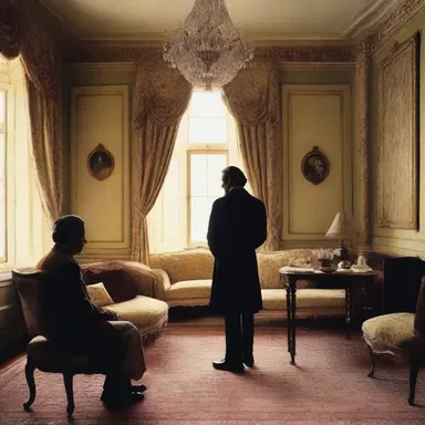 The protagonist of the novel was always found in the drawing room, engaging in meaningful conversations with the other characters.