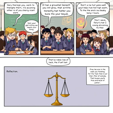 Honesty in Group Work: A Classroom Comic Strip