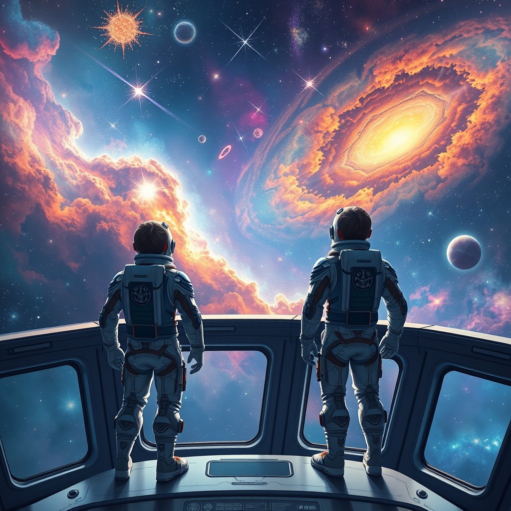 A visually stunning depiction of the journey of two brothers embarking on an epic adventure to Orion's Centurion