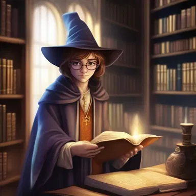 The young wizard spent hours in the library preparing for his magical duel, studying ancient spells and enchantments.
