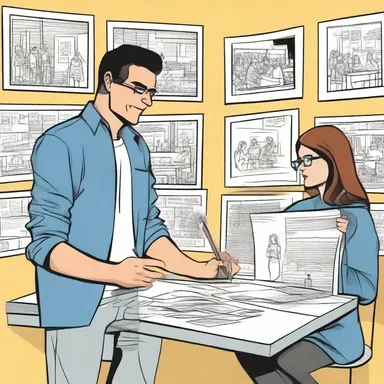 Aspiring artists often prepare by attending art school to learn the necessary skills for creating comics.