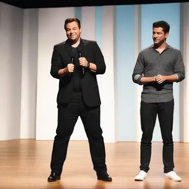 The comedian prepared a funny punchline that had the audience in stitches.