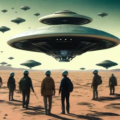 The characters in the novel spent years preparing for the impending alien invasion.