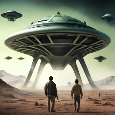 The characters in the novel spent years preparing for the impending alien invasion.