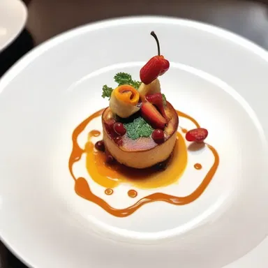 The chef prepared the dish with such precision and creativity that it looked like a masterpiece in an art gallery.