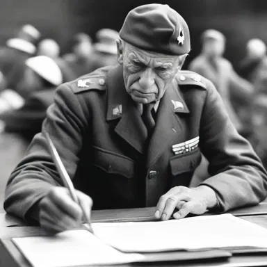 Studying the events of World War II extensively prepared him for his role in the historical reenactment.