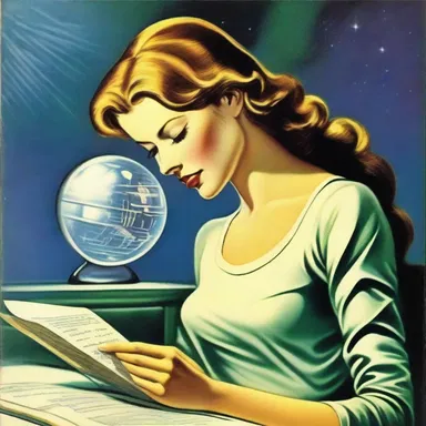 Reading classic science fiction novels prepared her for the futuristic world she was about to visit in her dreams.