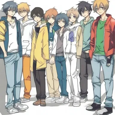 Although he was not a fan, he reluctantly attended the anime convention with his friends.
