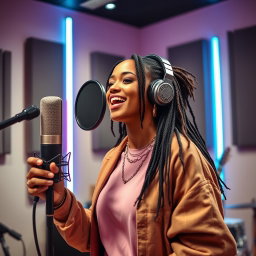Unleash Your Voice: Female Rapper in Action