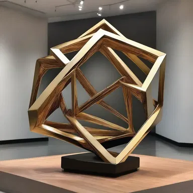 The artist created a visually stunning polyphase sculpture that showcased different angles and perspectives.