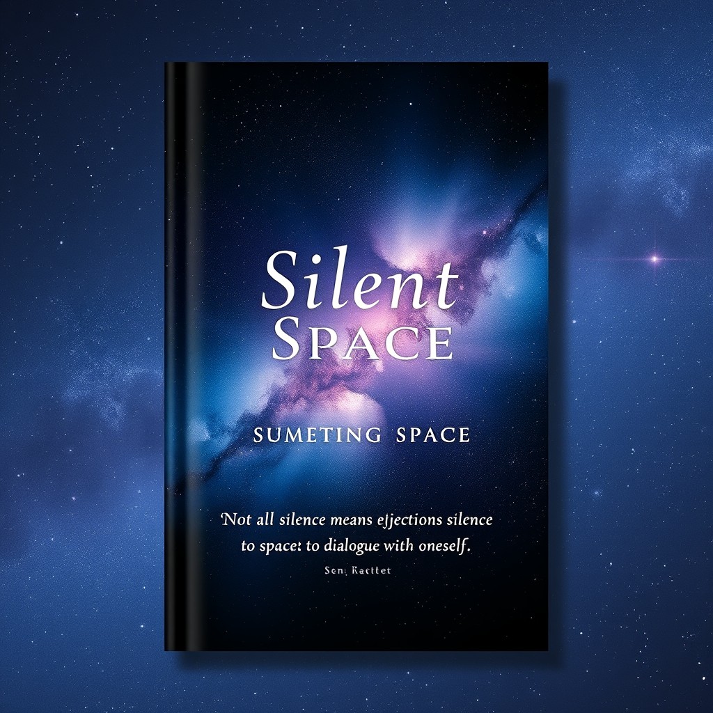 A book cover design titled 'Silent Space'
