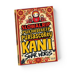 A book cover for 'Словарь русской брани' (Dictionary of Russian Swear Words), featuring vibrant and bold typography with the title prominently displayed