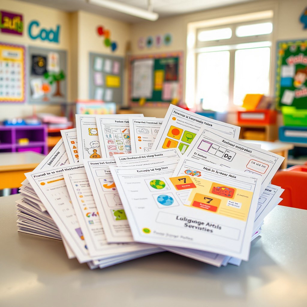 Vibrant Educational Worksheets for a Creative Classroom