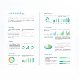 A detailed report layout showcasing the implementation of a community satisfaction survey