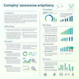 A detailed report layout showcasing the implementation of a community satisfaction survey