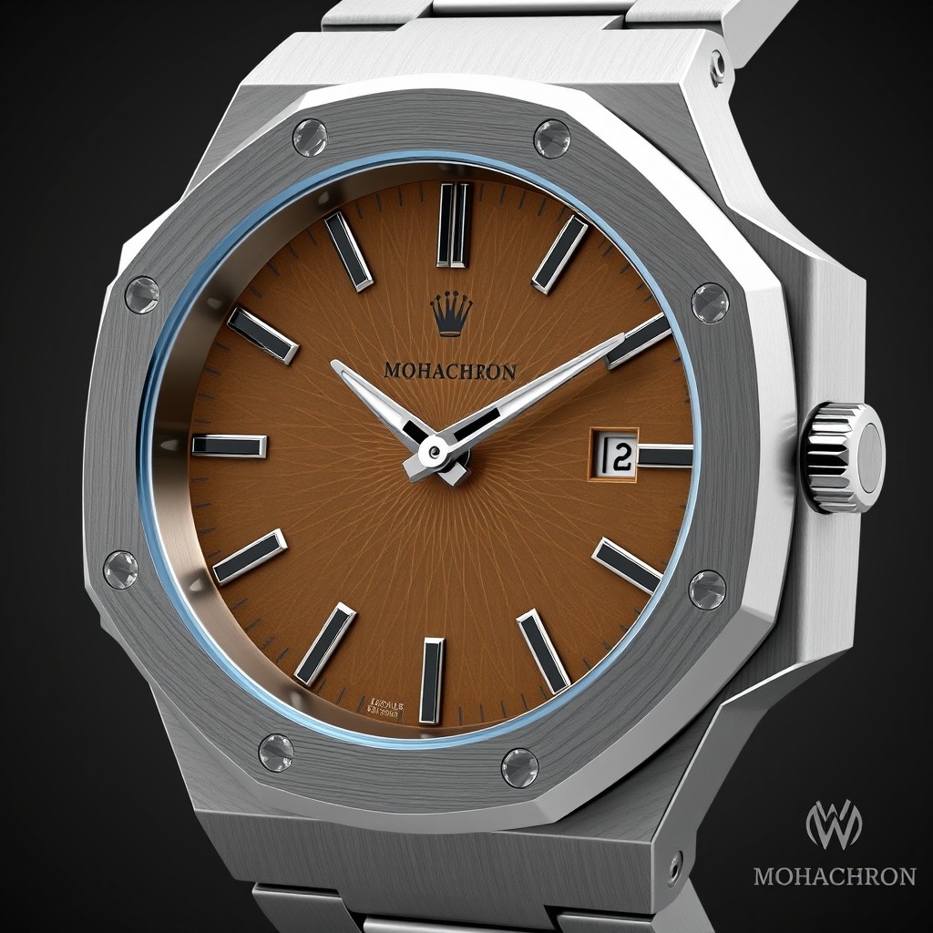 Ultra-detailed 3D model design for a luxury analog watch, meticulously crafted for 3D printing
