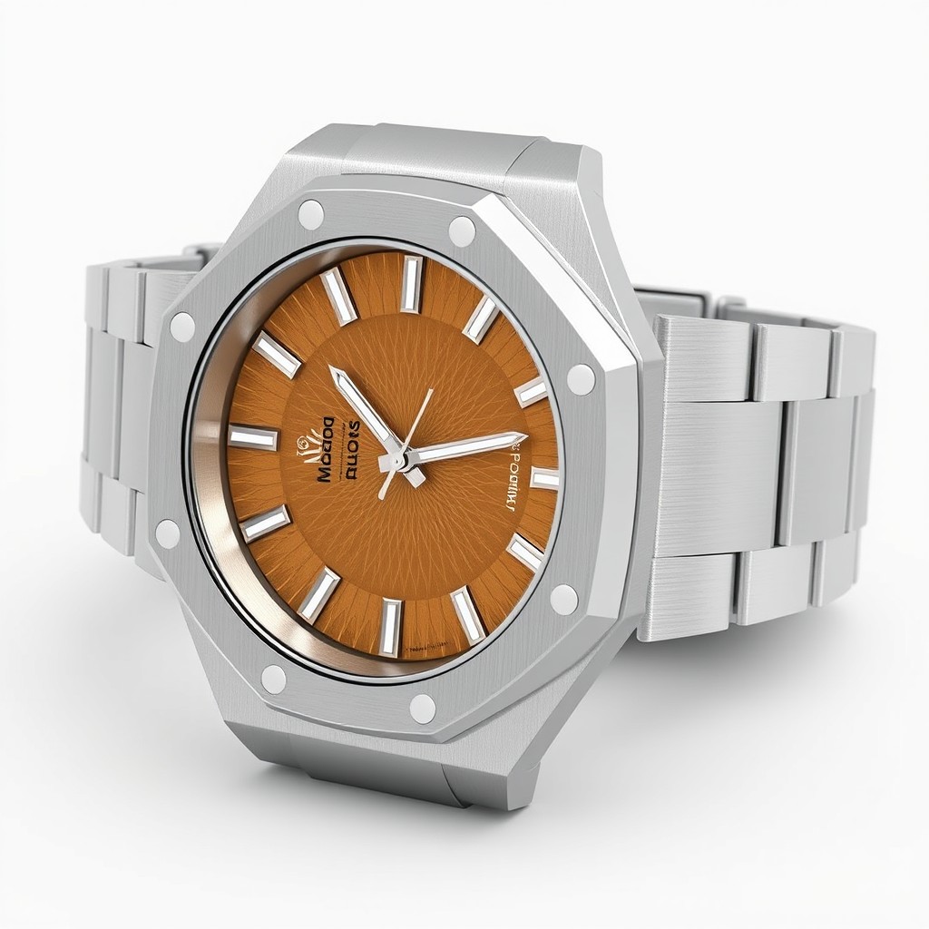A highly detailed 3D model design for 3D printing of a luxury analog watch