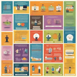 Graphic poster illustrating the diverse roles of sound in society, showcasing different sound-centric occupations and daily activities, with the phrase 'The Sound of Society' as the main tagline.