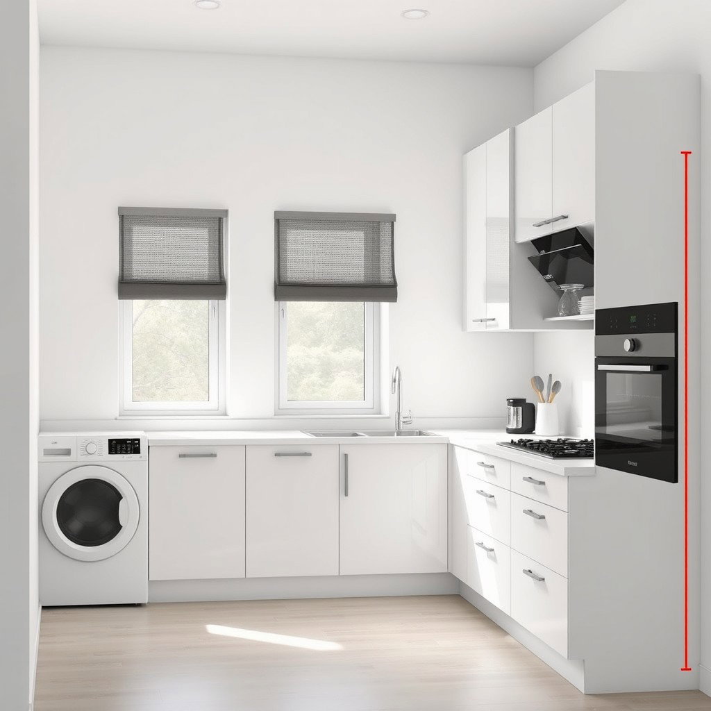 Stylish & Functional 4-Meter Kitchen Design
