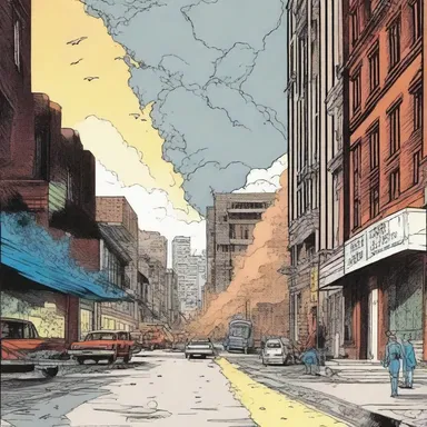 In the comics, the character had a premonition about a catastrophic event that would occur in the city.