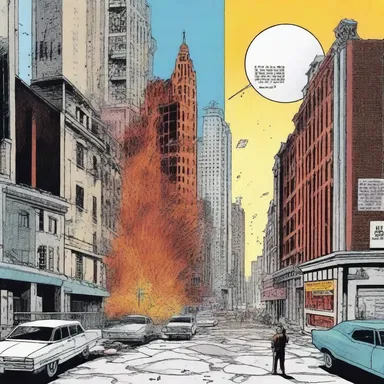 In the comics, the character had a premonition about a catastrophic event that would occur in the city.