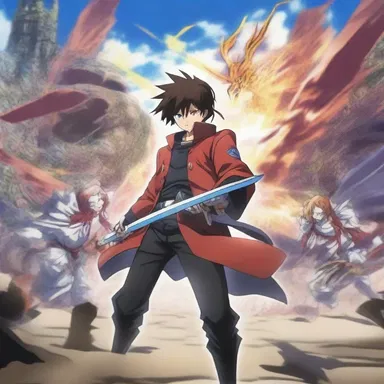 In the anime series, the protagonist often experiences vivid premonitions of upcoming battles.
