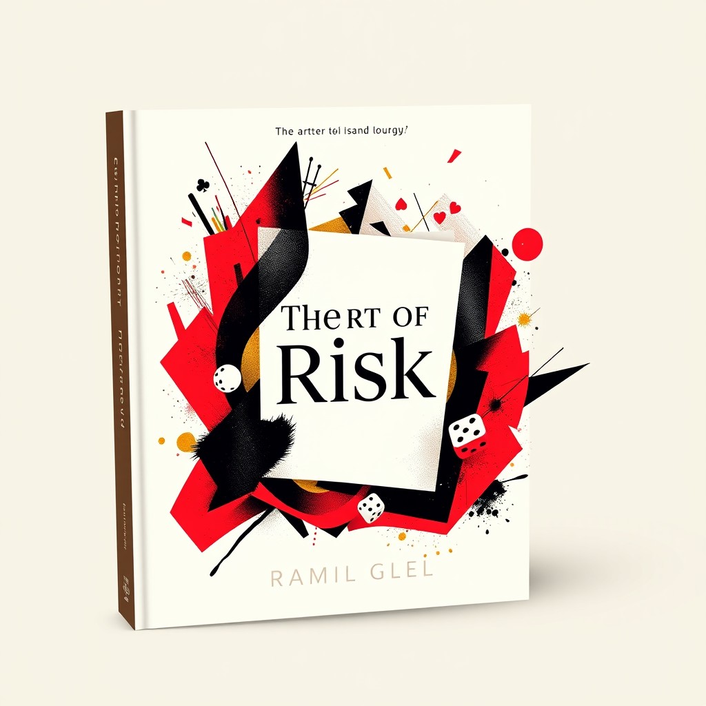 A captivating book cover design for the theme 'The Art of Risk'