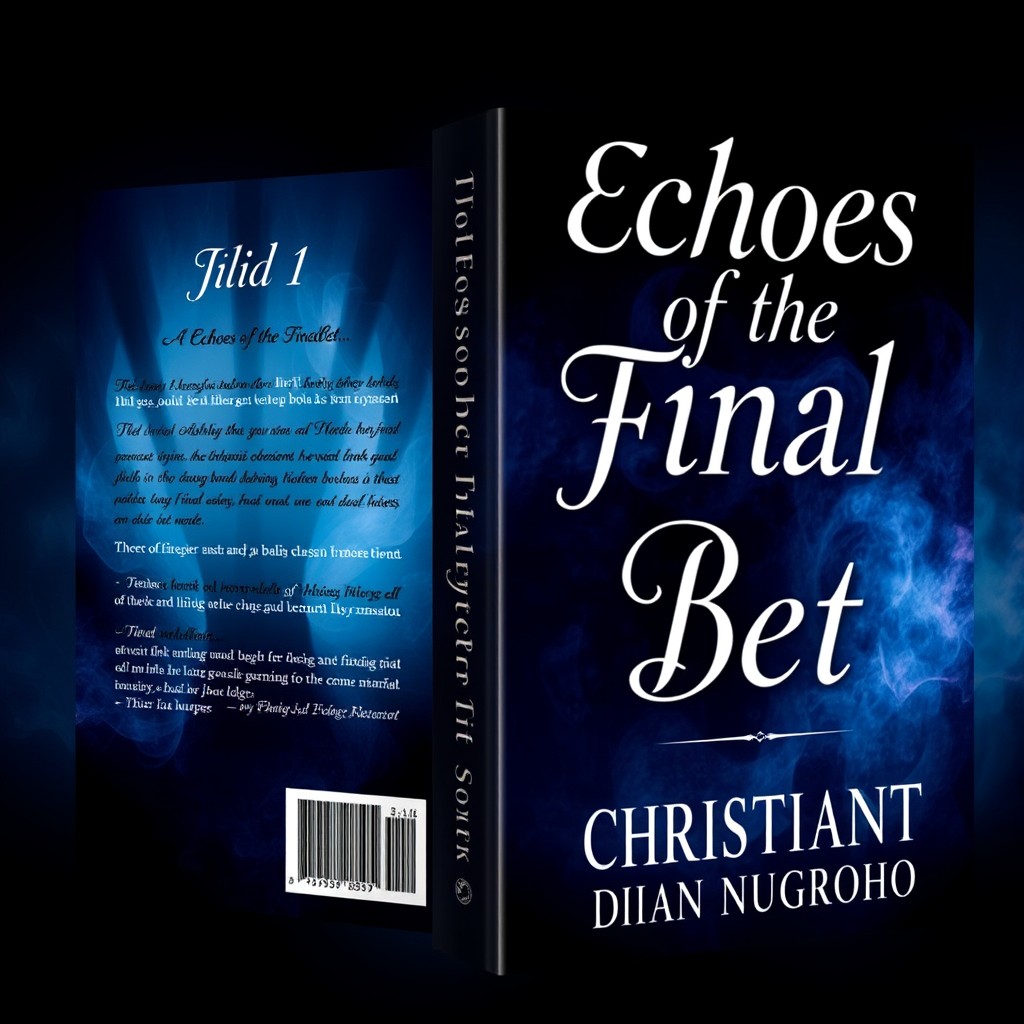 A captivating book cover design for the novel titled 'Echoes of the Final Bet'