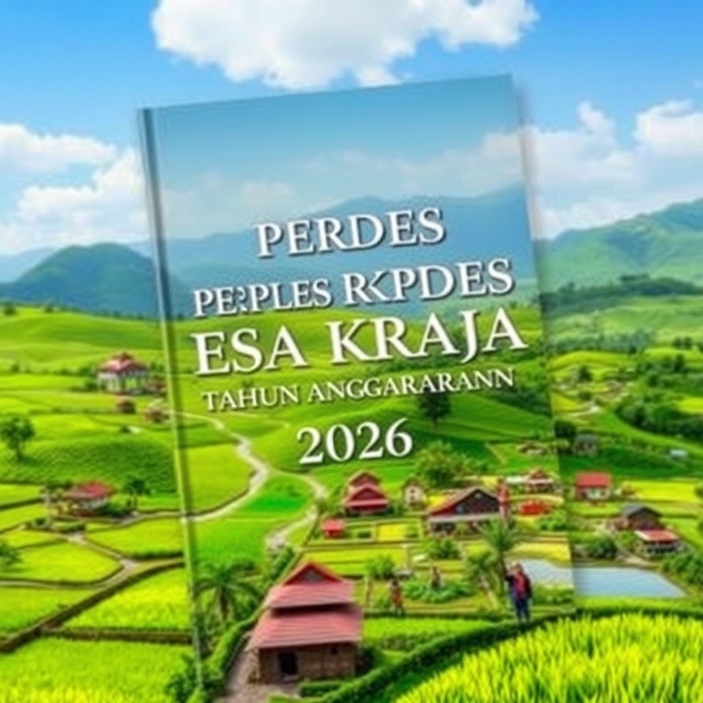 Report Cover Design: PERDES RKPDES DESA KRAJAN 2026
