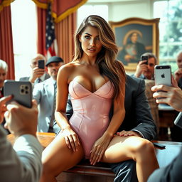 A gorgeous young Arabic woman, about 19 years old, with a strikingly thin and petite figure featuring delicate breasts, a tiny waist, and very wide hips