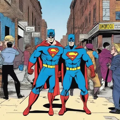 The comic book portrayed the superhero's unorthodoxy in challenging traditional crime-fighting methods.
