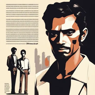 In the novel, the protagonist rebels against societal norms and embraces unorthodoxy in his beliefs.