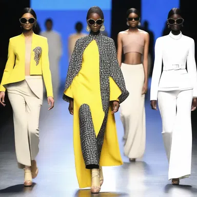 The designer's collection showcased a bold and avant-garde style, embracing unorthodoxy and challenging traditional fashion norms.