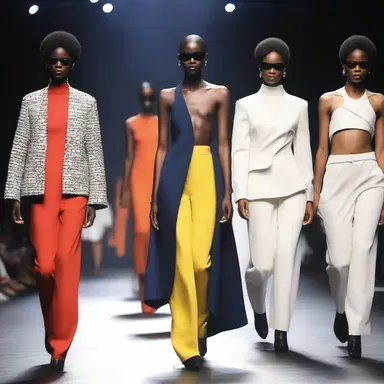 The designer's collection showcased a bold and avant-garde style, embracing unorthodoxy and challenging traditional fashion norms.