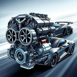 Masterpiece of Engineering: 18-Cylinder Engine Illustration