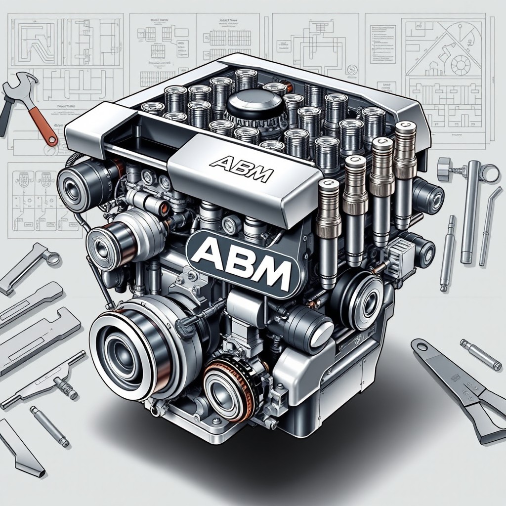 Unleash Power: ABM 18-Cylinder Engine Illustration