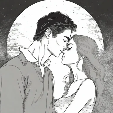 As they kissed under the moonlight, he gently traced the outline of her occipital vein with his finger.