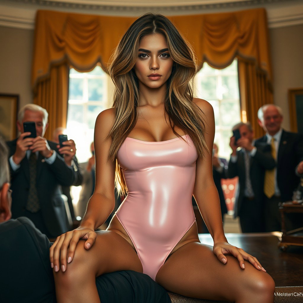 A stunning young Arabic woman, 18 years old, with an exquisite thin and petite figure, characterized by delicate breasts, a tiny waist, and very wide hips creating an attractive silhouette