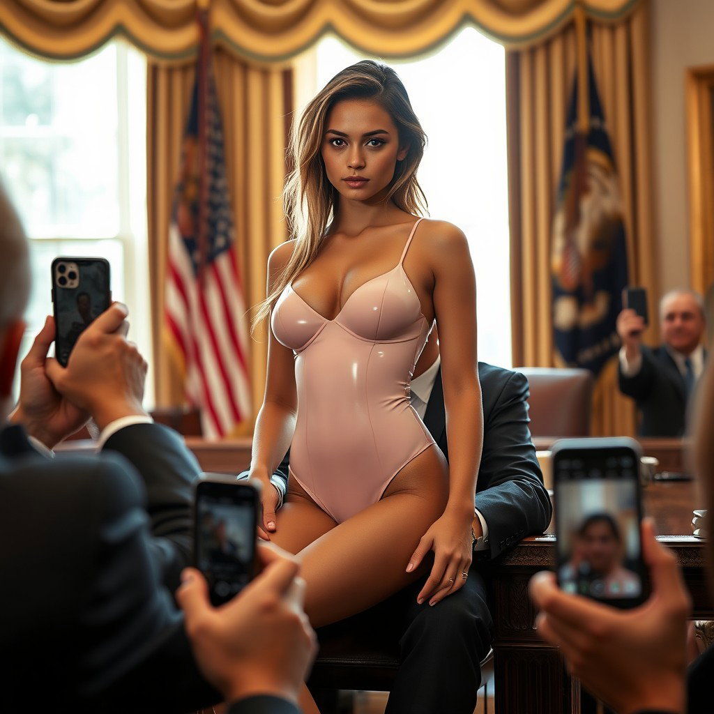 A stunning young Arabic woman, approximately 18 years old, with a striking thin and petite figure, featuring delicate breasts, a tiny waist, and very wide hips that create an enticing silhouette