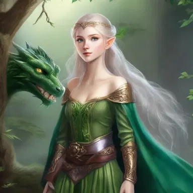 In the splendid world of elves and dragons, she was the chosen one destined to save the kingdom.