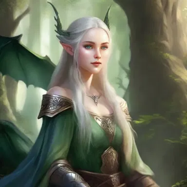 In the splendid world of elves and dragons, she was the chosen one destined to save the kingdom.