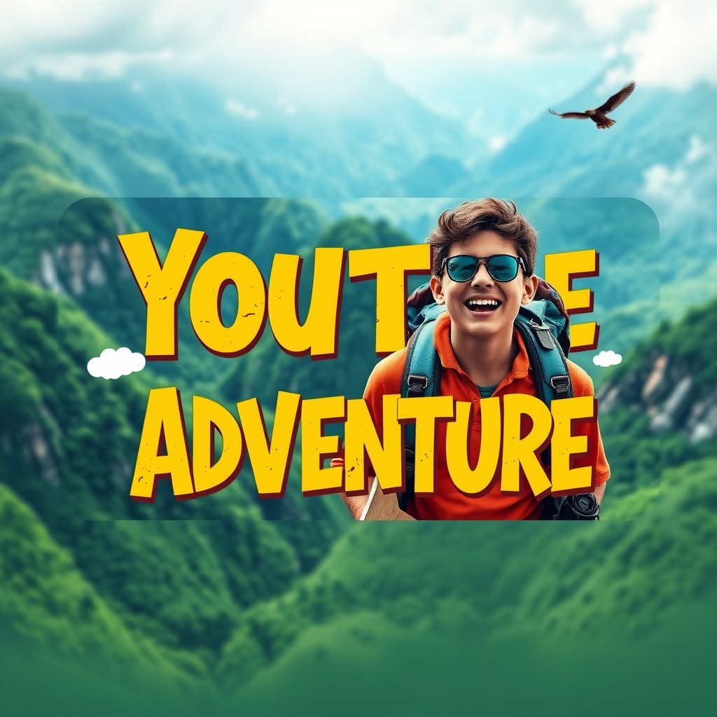 A striking and vibrant thumbnail design for a YouTube video featuring an eye-catching title and compelling visuals that reflect adventure and exploration