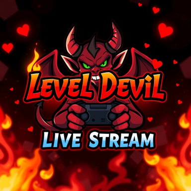 Level Devil Live Stream - Dynamic Gaming Thumbnail Design
