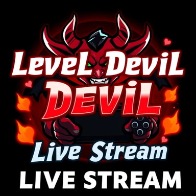 Level Devil Live Stream - Dynamic Gaming Thumbnail Design