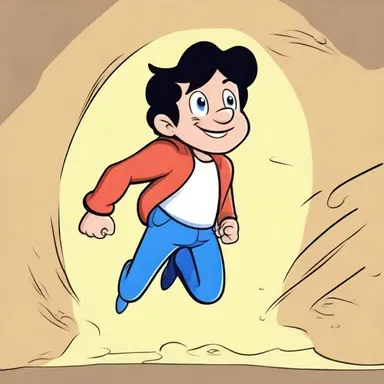 In the cartoon series, the jumping gene character had the ability to teleport to different locations instantly.