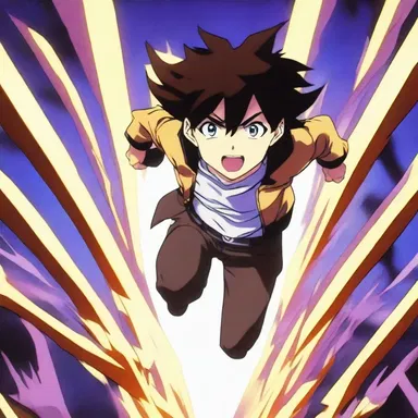 The protagonist in the anime possessed a jumping gene power, allowing them to jump through dimensions and explore different worlds.