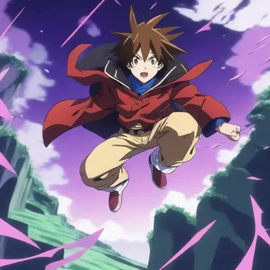 The protagonist in the anime possessed a jumping gene power, allowing them to jump through dimensions and explore different worlds.