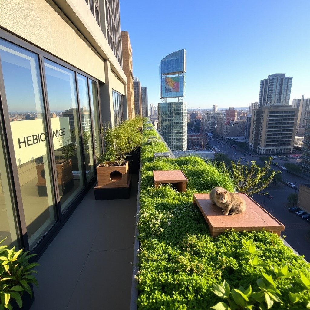 A balcony in a high-rise building located in Puerto Madero, featuring expansive floor-to-ceiling windows that cover the entire front